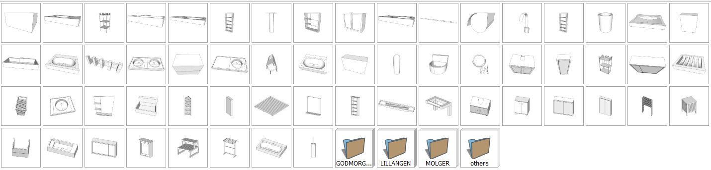 Sketchup komponenty – IKEA