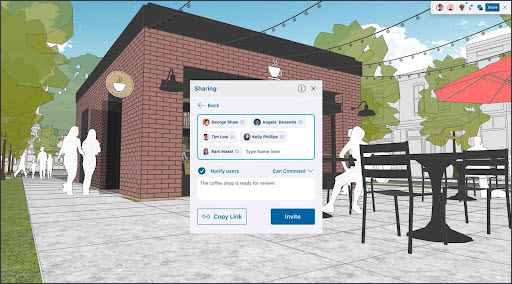 SketchUp 2026 Okno pro sdílení