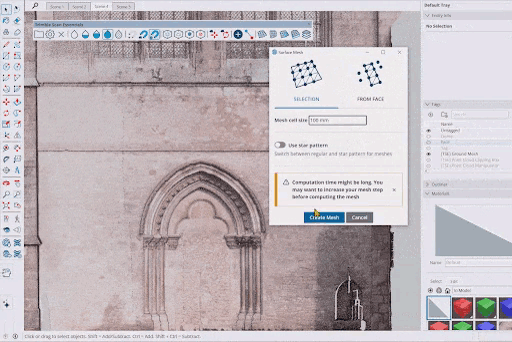 SketchUp 2026 Surface Mesh